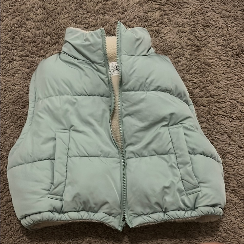 Altar'd State Blue Quilted Puffer Vest